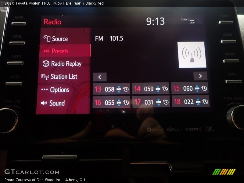 Ruby Flare Pearl / Black/Red 2020 Toyota Avalon TRD