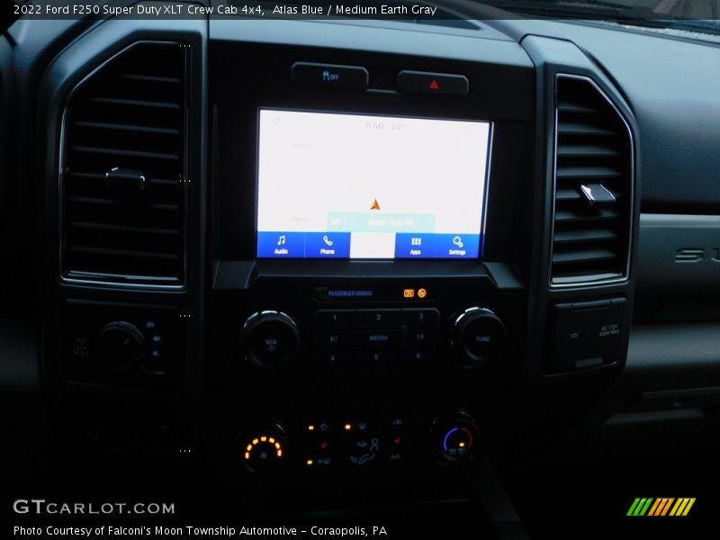 Atlas Blue / Medium Earth Gray 2022 Ford F250 Super Duty XLT Crew Cab 4x4