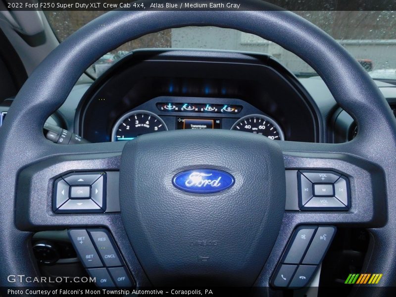 Atlas Blue / Medium Earth Gray 2022 Ford F250 Super Duty XLT Crew Cab 4x4
