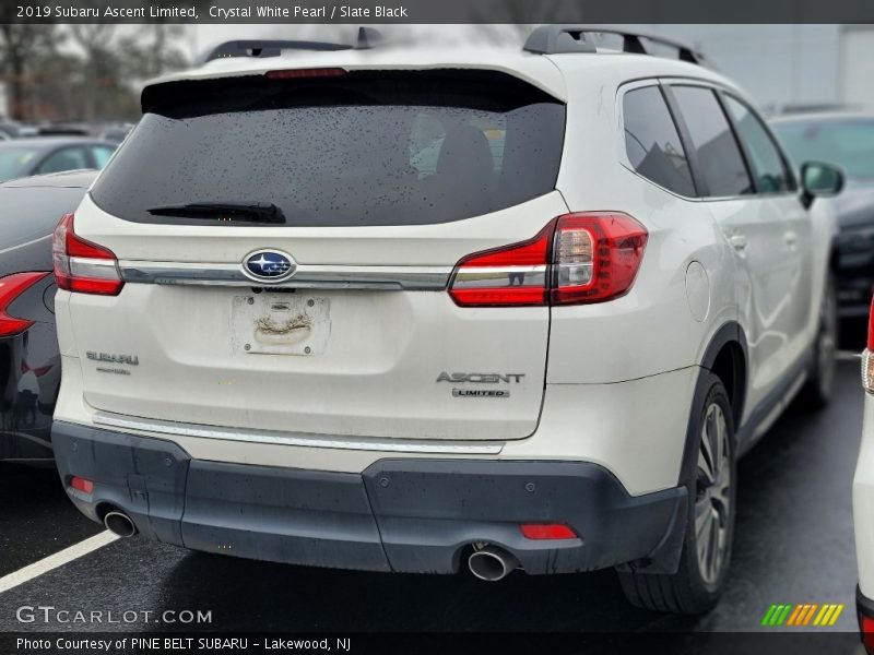 Crystal White Pearl / Slate Black 2019 Subaru Ascent Limited