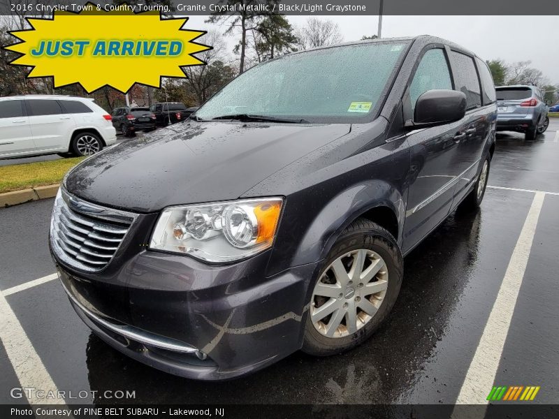 Granite Crystal Metallic / Black/Light Graystone 2016 Chrysler Town & Country Touring