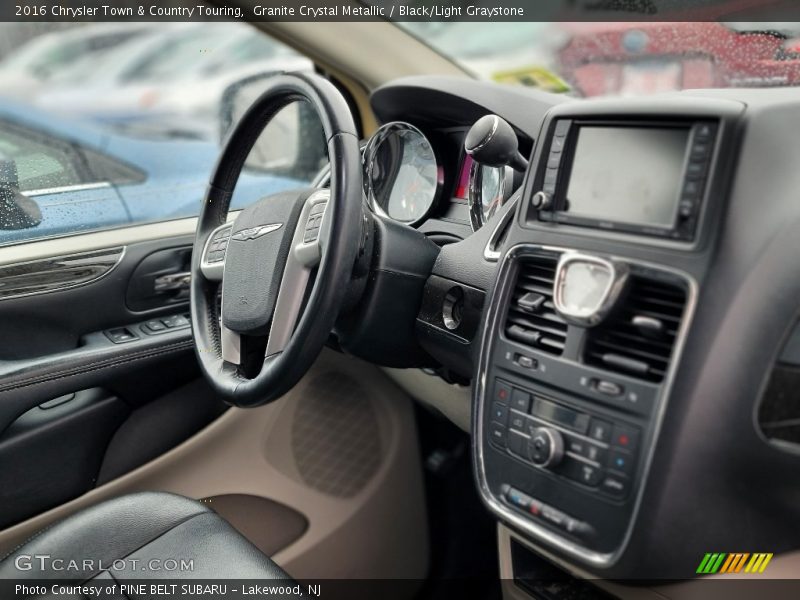 Granite Crystal Metallic / Black/Light Graystone 2016 Chrysler Town & Country Touring