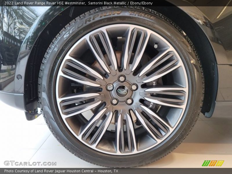 Santorini Black Metallic / Ebony/Ebony 2022 Land Rover Range Rover HSE Westminster