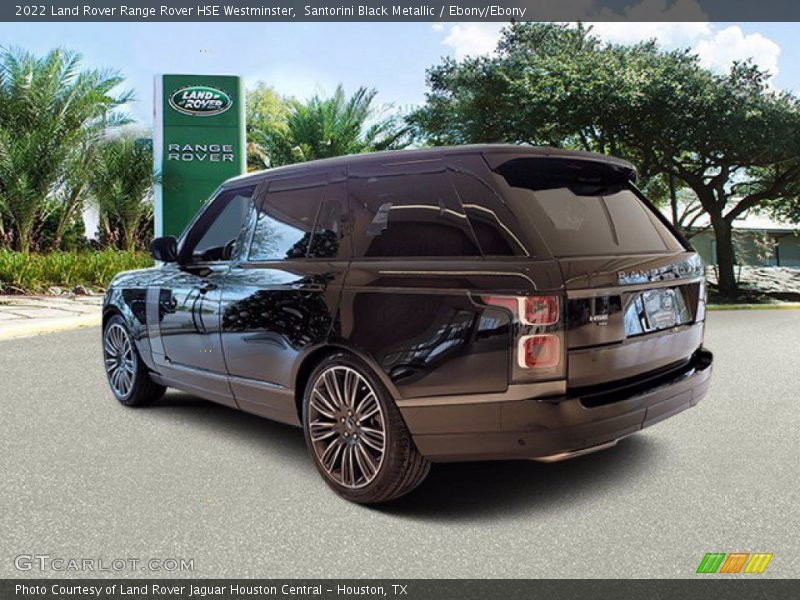 Santorini Black Metallic / Ebony/Ebony 2022 Land Rover Range Rover HSE Westminster