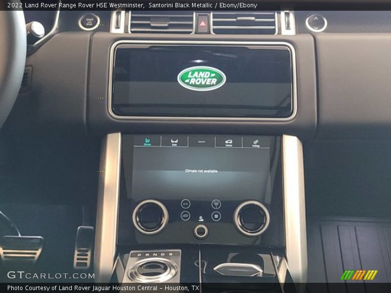 Santorini Black Metallic / Ebony/Ebony 2022 Land Rover Range Rover HSE Westminster