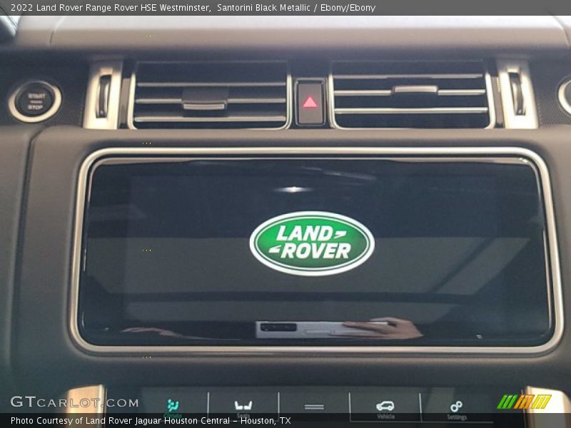 Santorini Black Metallic / Ebony/Ebony 2022 Land Rover Range Rover HSE Westminster