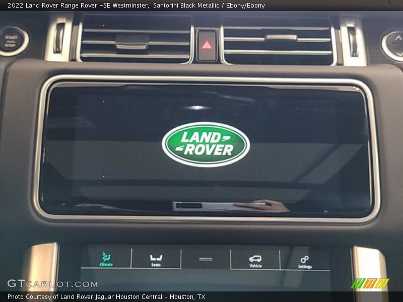 Santorini Black Metallic / Ebony/Ebony 2022 Land Rover Range Rover HSE Westminster