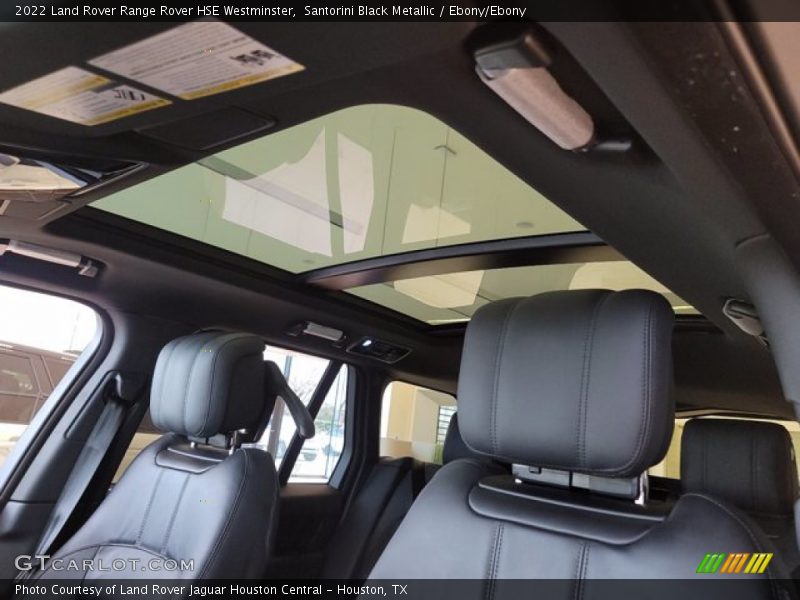 Santorini Black Metallic / Ebony/Ebony 2022 Land Rover Range Rover HSE Westminster