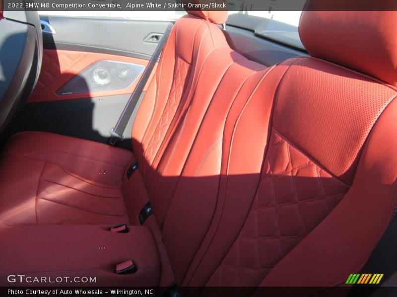 Alpine White / Sakhir Orange/Black 2022 BMW M8 Competition Convertible