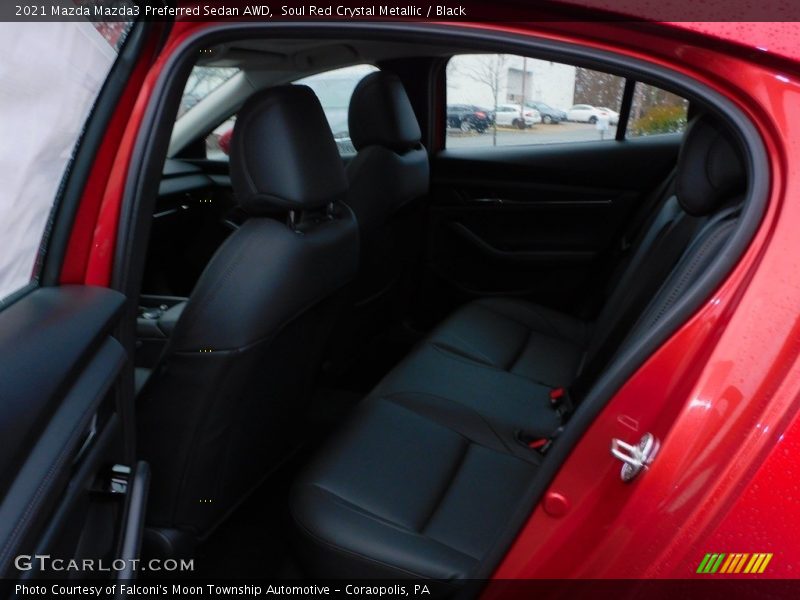 Soul Red Crystal Metallic / Black 2021 Mazda Mazda3 Preferred Sedan AWD