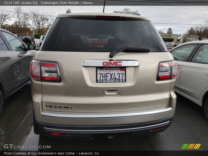 Champagne Silver Metallic / Ebony 2014 GMC Acadia SLE