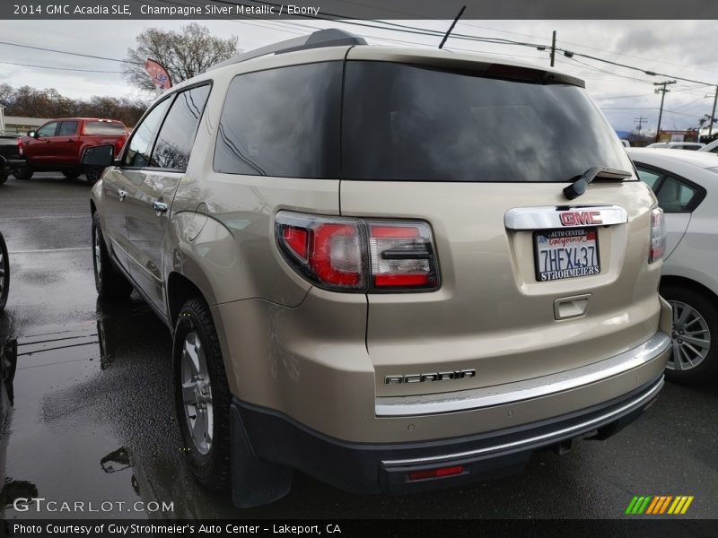 Champagne Silver Metallic / Ebony 2014 GMC Acadia SLE