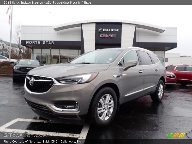 Pepperdust Metallic / Shale 2018 Buick Enclave Essence AWD