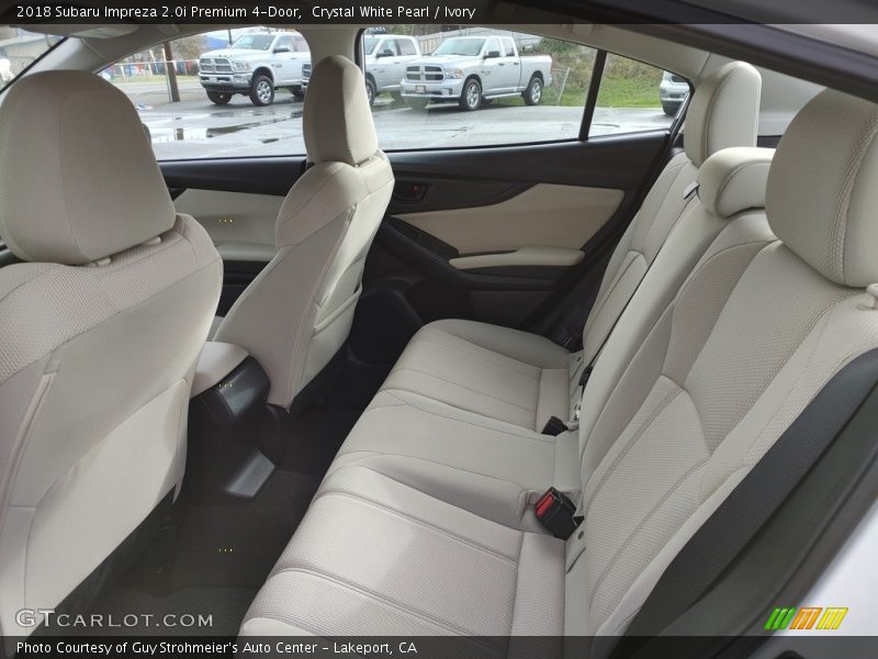 Crystal White Pearl / Ivory 2018 Subaru Impreza 2.0i Premium 4-Door