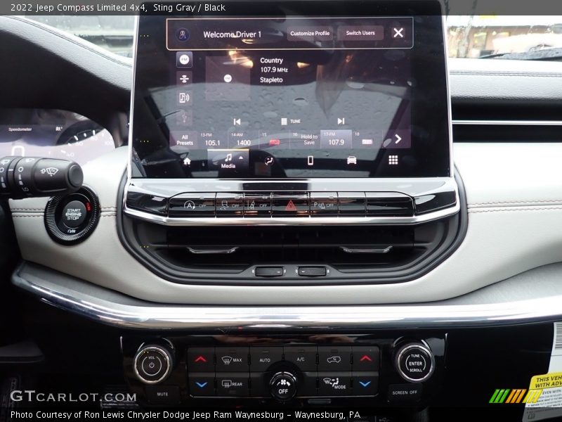 Sting Gray / Black 2022 Jeep Compass Limited 4x4