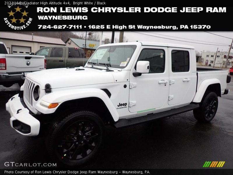 Bright White / Black 2021 Jeep Gladiator High Altitude 4x4