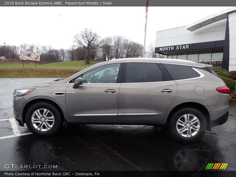 Pepperdust Metallic / Shale 2018 Buick Enclave Essence AWD