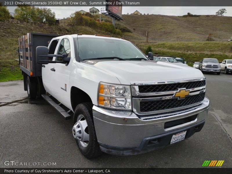 Summit White / Dark Titanium 2013 Chevrolet Silverado 3500HD WT Crew Cab