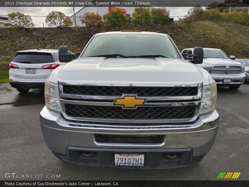 Summit White / Dark Titanium 2013 Chevrolet Silverado 3500HD WT Crew Cab