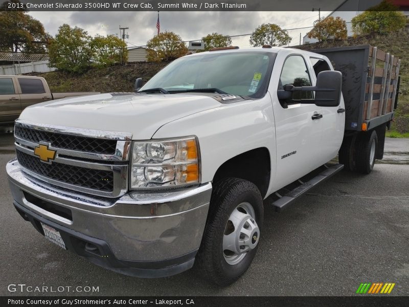 Summit White / Dark Titanium 2013 Chevrolet Silverado 3500HD WT Crew Cab