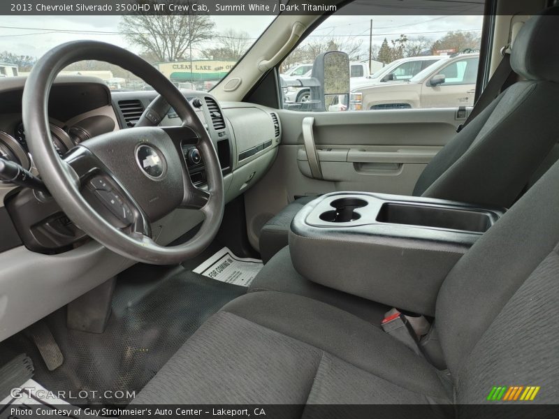 Summit White / Dark Titanium 2013 Chevrolet Silverado 3500HD WT Crew Cab
