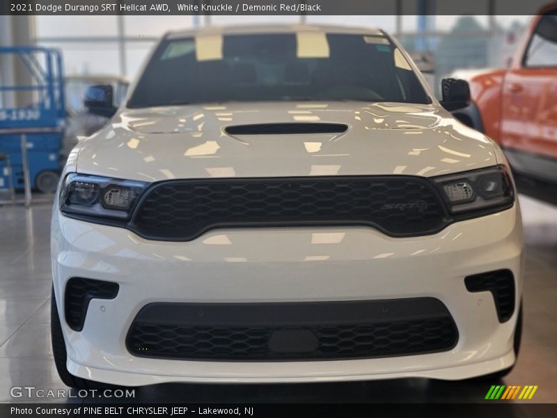 White Knuckle / Demonic Red/Black 2021 Dodge Durango SRT Hellcat AWD