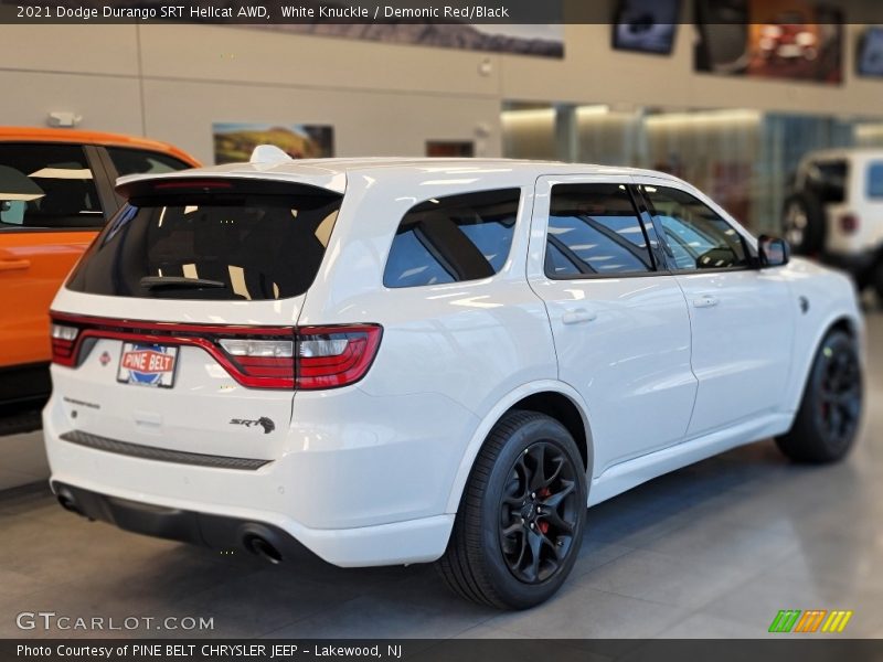 White Knuckle / Demonic Red/Black 2021 Dodge Durango SRT Hellcat AWD