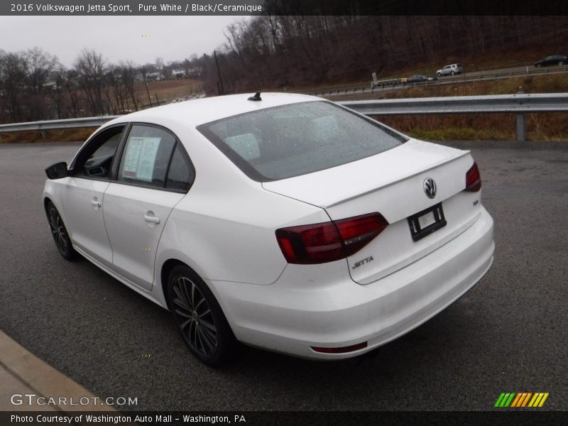 Pure White / Black/Ceramique 2016 Volkswagen Jetta Sport