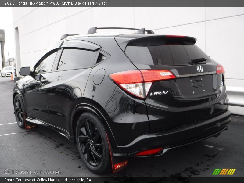 Crystal Black Pearl / Black 2021 Honda HR-V Sport AWD