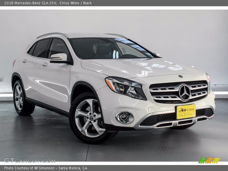 Cirrus White / Black 2018 Mercedes-Benz GLA 250