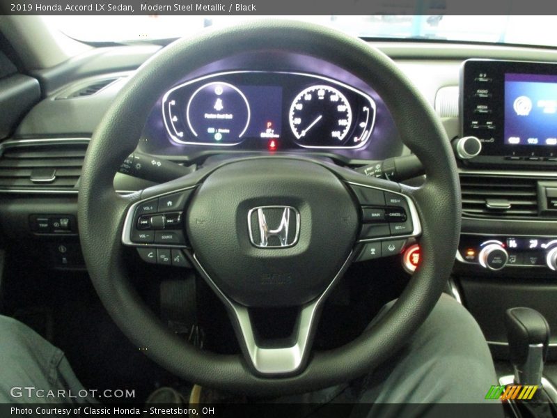 Modern Steel Metallic / Black 2019 Honda Accord LX Sedan