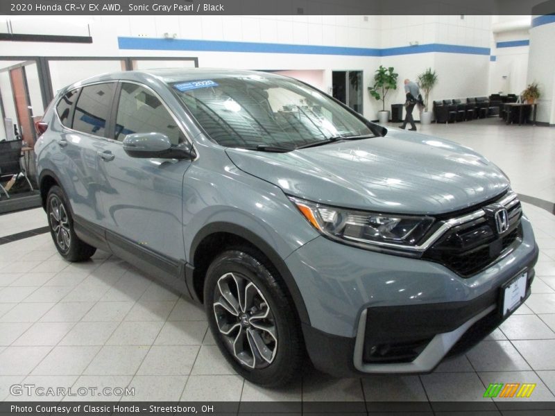 Sonic Gray Pearl / Black 2020 Honda CR-V EX AWD