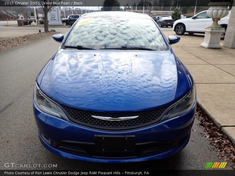 Vivid Blue Pearl / Black 2015 Chrysler 200 S