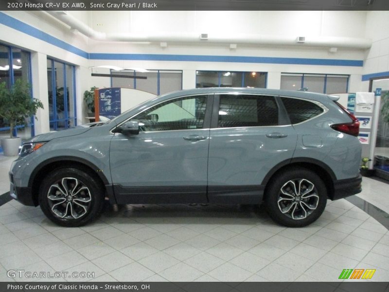 Sonic Gray Pearl / Black 2020 Honda CR-V EX AWD
