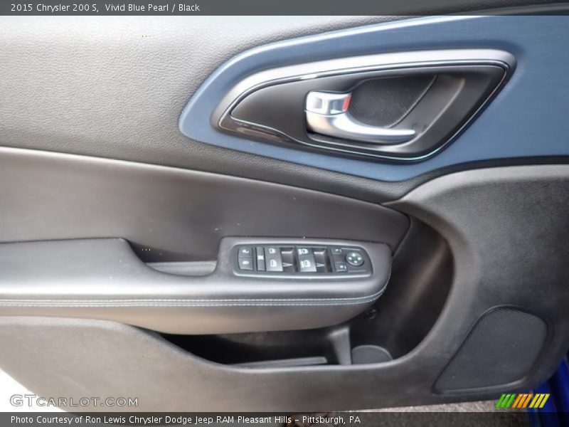 Vivid Blue Pearl / Black 2015 Chrysler 200 S