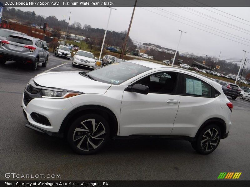 Platinum White Pearl / Black 2020 Honda HR-V Sport AWD