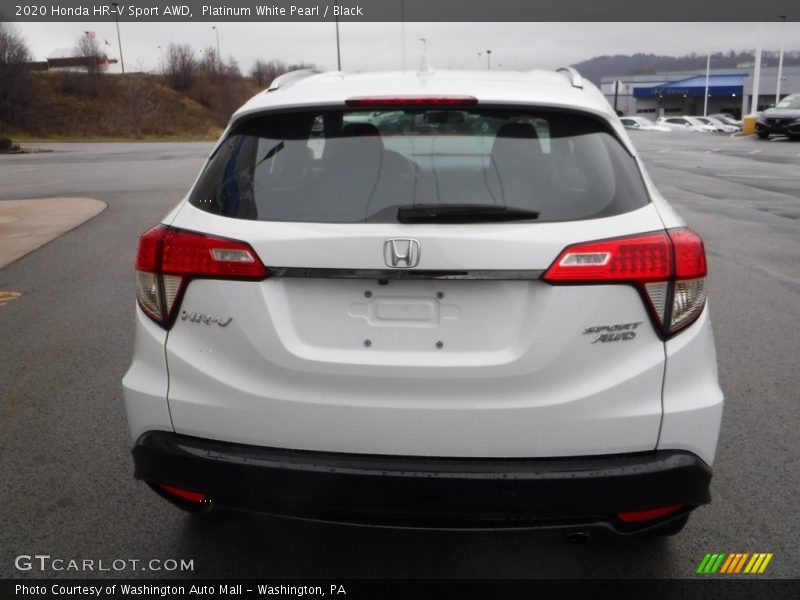 Platinum White Pearl / Black 2020 Honda HR-V Sport AWD