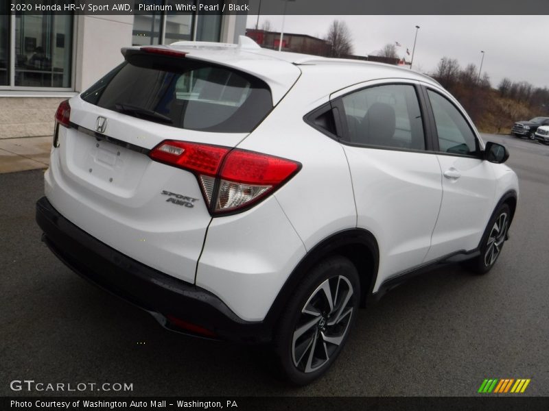 Platinum White Pearl / Black 2020 Honda HR-V Sport AWD