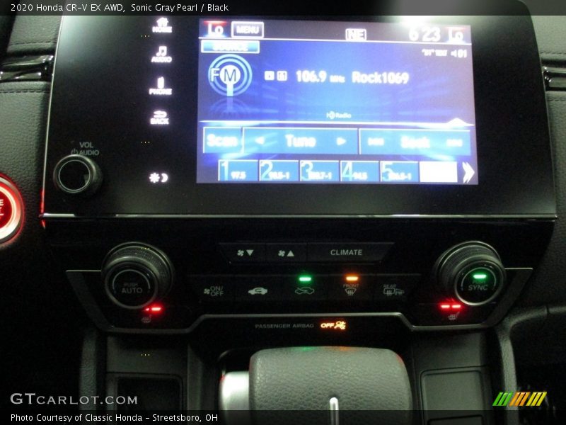 Sonic Gray Pearl / Black 2020 Honda CR-V EX AWD