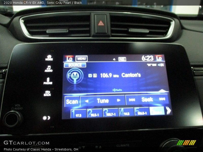 Sonic Gray Pearl / Black 2020 Honda CR-V EX AWD