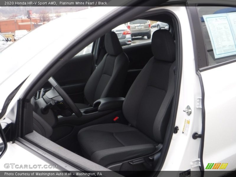 Platinum White Pearl / Black 2020 Honda HR-V Sport AWD