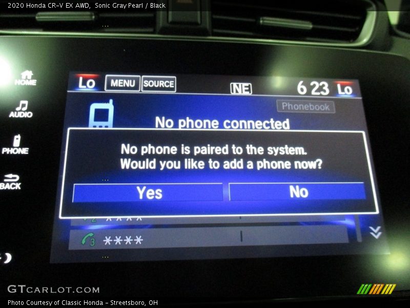 Sonic Gray Pearl / Black 2020 Honda CR-V EX AWD