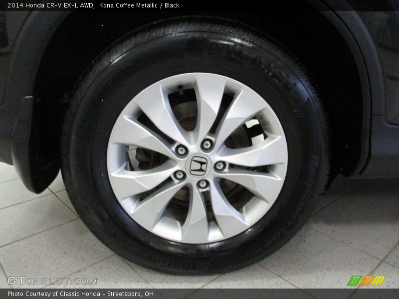 Kona Coffee Metallic / Black 2014 Honda CR-V EX-L AWD