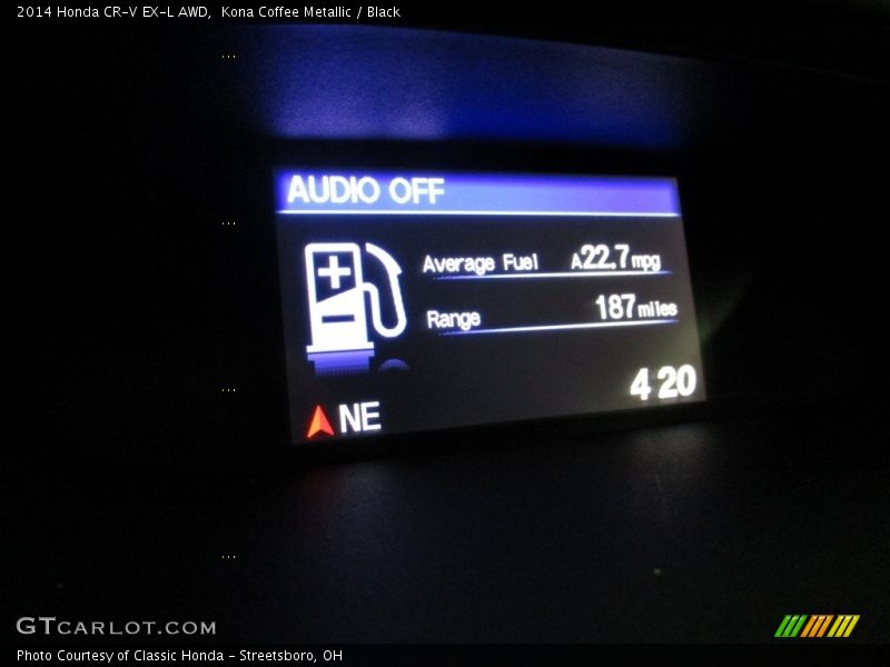 Kona Coffee Metallic / Black 2014 Honda CR-V EX-L AWD
