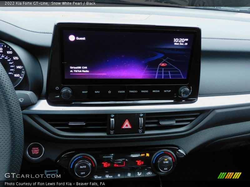 Snow White Pearl / Black 2022 Kia Forte GT-Line