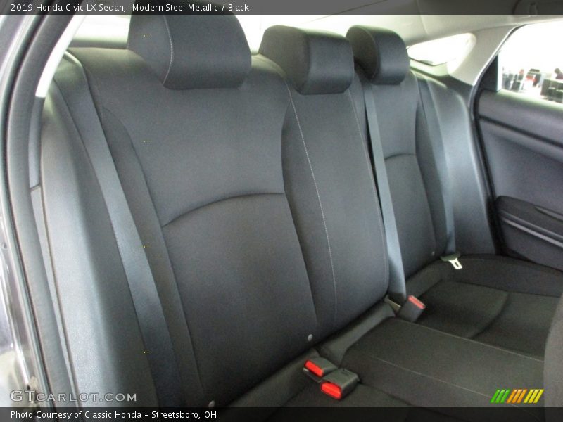 Modern Steel Metallic / Black 2019 Honda Civic LX Sedan