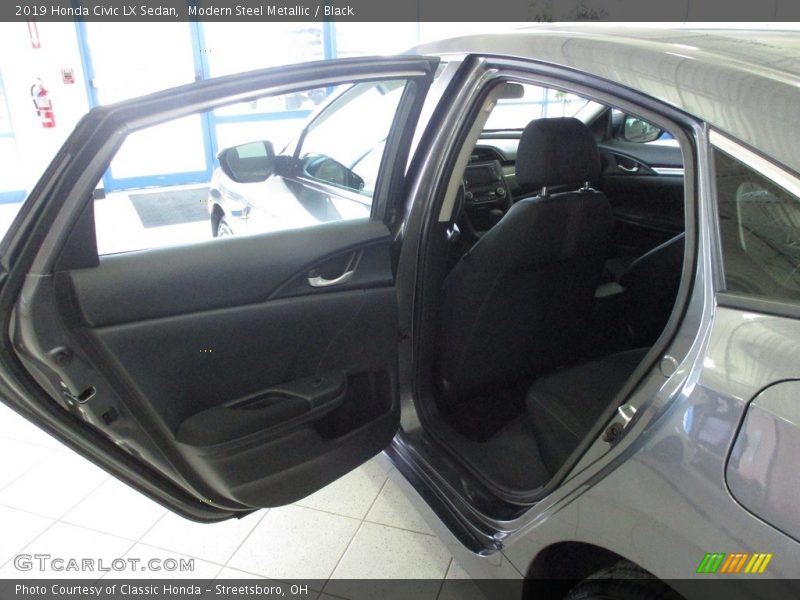 Modern Steel Metallic / Black 2019 Honda Civic LX Sedan