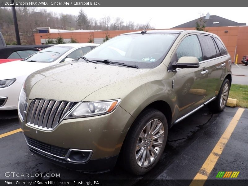 Ginger Ale / Charcoal Black 2013 Lincoln MKX AWD