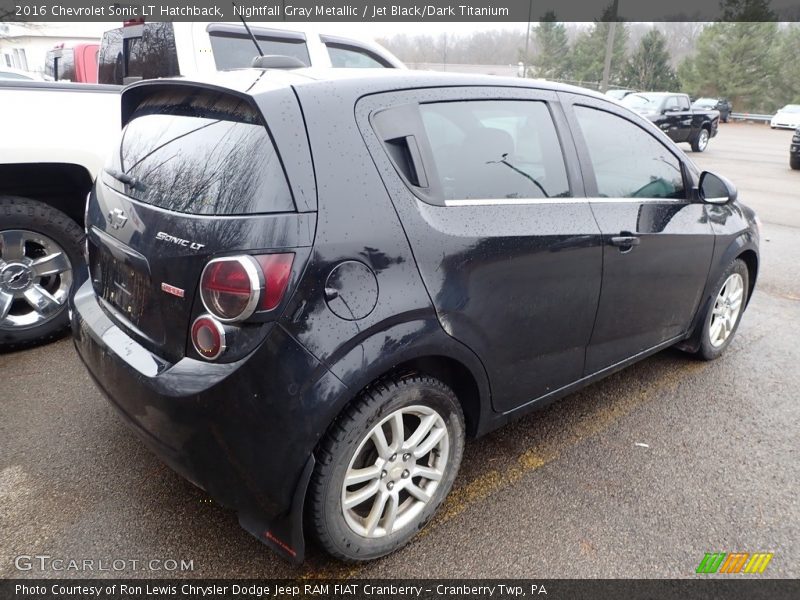 Nightfall Gray Metallic / Jet Black/Dark Titanium 2016 Chevrolet Sonic LT Hatchback