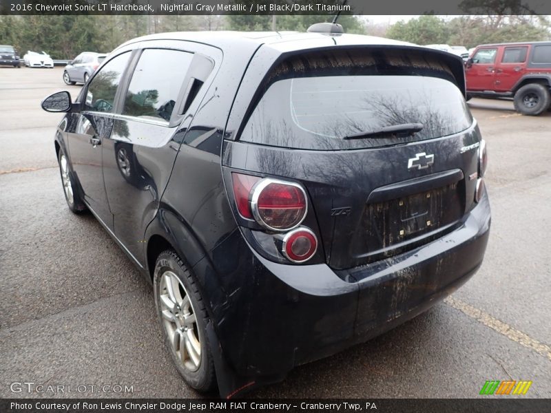 Nightfall Gray Metallic / Jet Black/Dark Titanium 2016 Chevrolet Sonic LT Hatchback